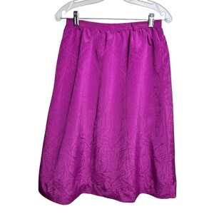 Vintage Gordon‎ of Philadelphia Magenta Brocade A Line Midi Skirt Mod Elegant 10